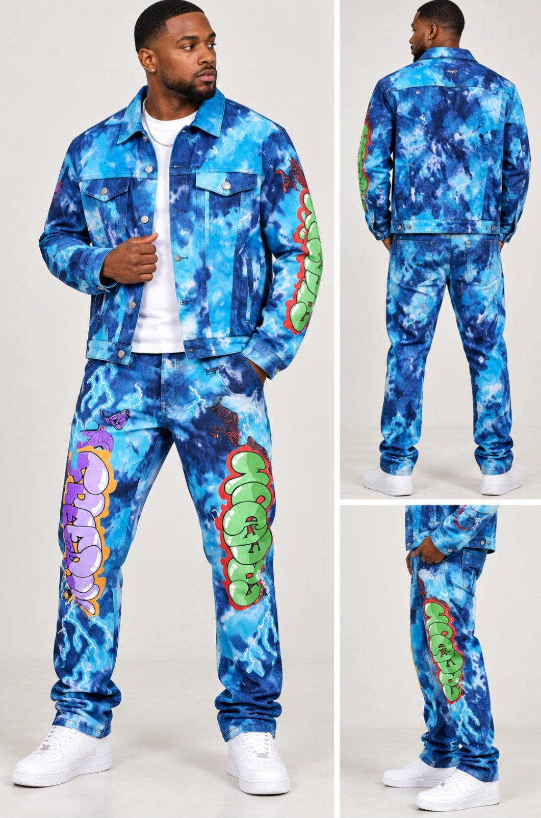 Graffiti Denim Set
