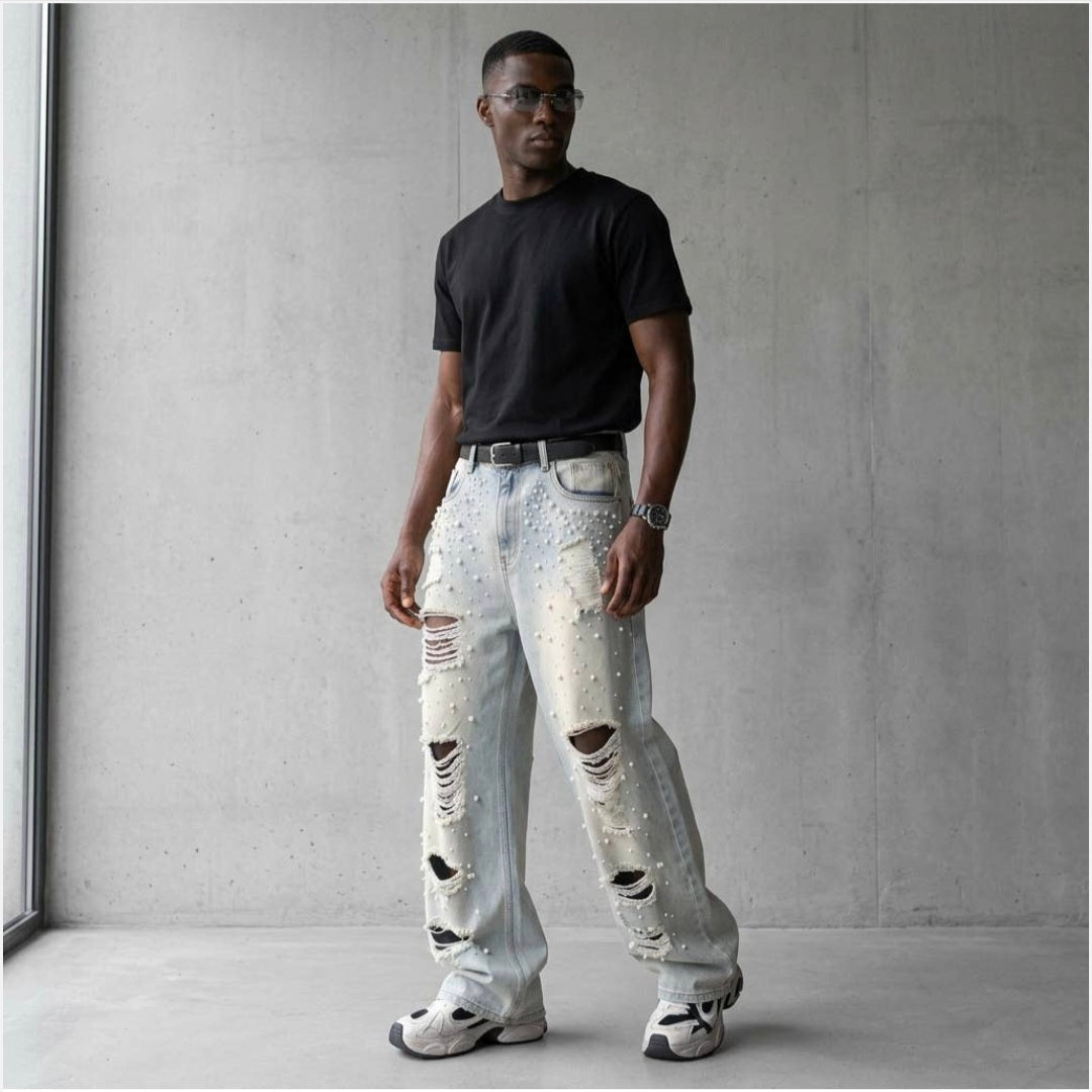 The Statement Distressed Denim